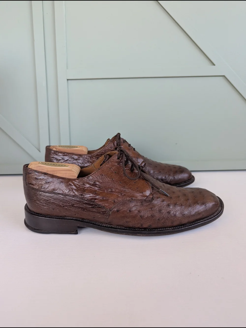 Mezlan handcrafted ostrich